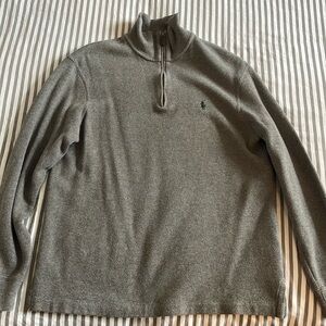 Polo by Ralph Lauren Gray Quarter-Zip Sweater